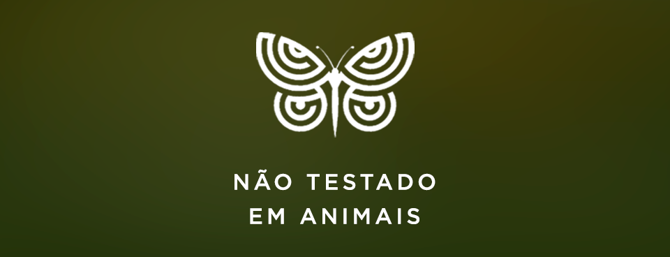 Símbolo da borboleta em cosméticos para hotelaria não testados em animais